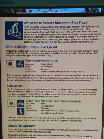 Serrata Trail Sign